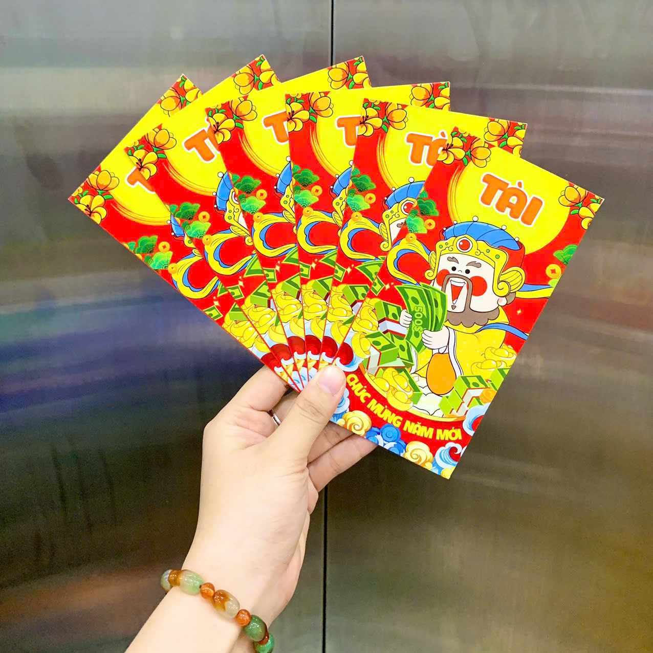 Combo 100 Bao Lì Xì Tết Bính Ngọ 2026 Khách Chọn Tối Đa 10 Mẫu