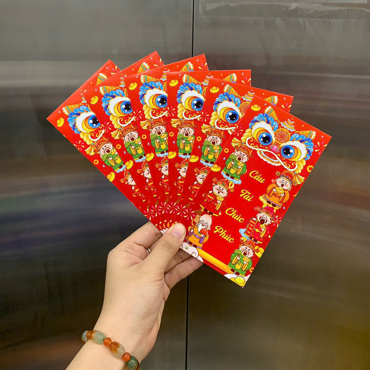 Combo 100 Bao Lì Xì Tết Bính Ngọ 2026 Khách Chọn Tối Đa 10 Mẫu