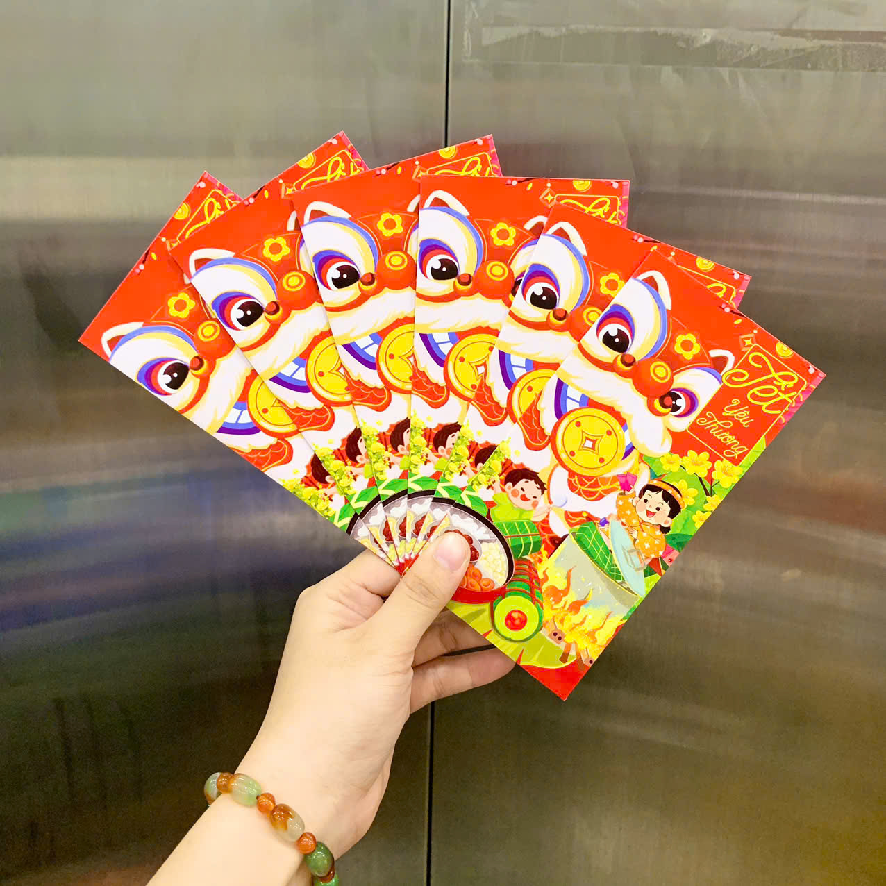 Combo 100 Bao Lì Xì Tết Bính Ngọ 2026 Khách Chọn Tối Đa 10 Mẫu