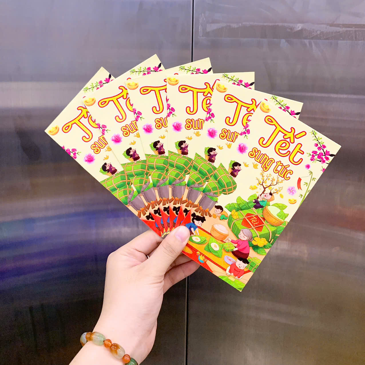 Combo 100 Bao Lì Xì Tết Bính Ngọ 2026 Khách Chọn Tối Đa 10 Mẫu
