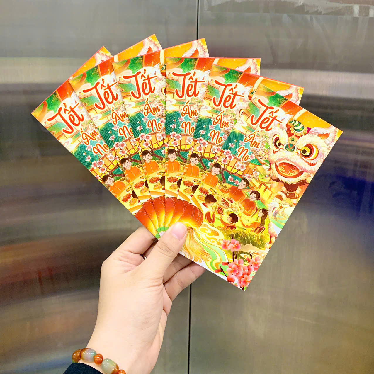 Combo 100 Bao Lì Xì Tết Bính Ngọ 2026 Khách Chọn Tối Đa 10 Mẫu