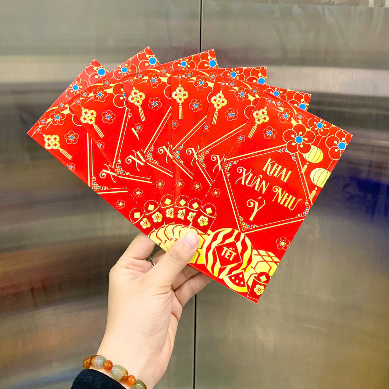Combo 100 Bao Lì Xì Tết Bính Ngọ 2026 Khách Chọn Tối Đa 10 Mẫu