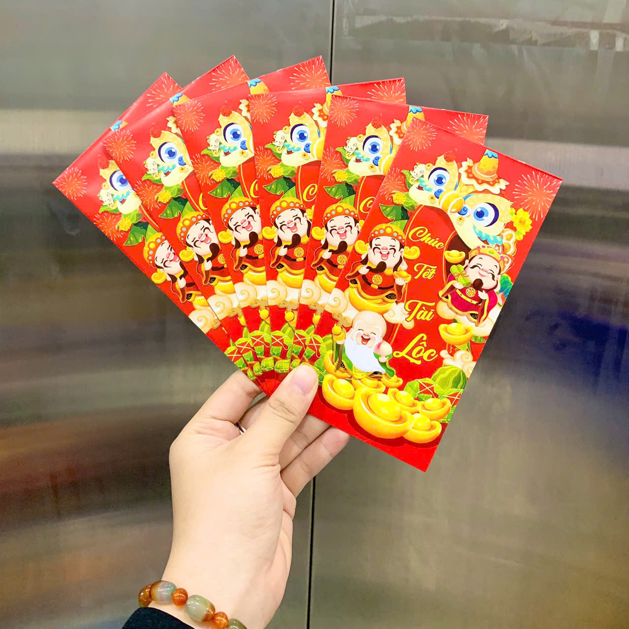 Combo 100 Bao Lì Xì Tết Bính Ngọ 2026 Khách Chọn Tối Đa 10 Mẫu