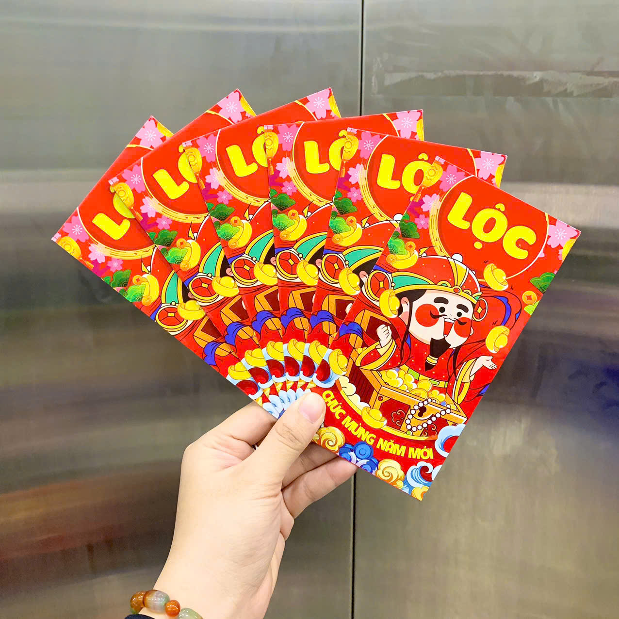 Combo 100 Bao Lì Xì Tết Bính Ngọ 2026 Khách Chọn Tối Đa 10 Mẫu