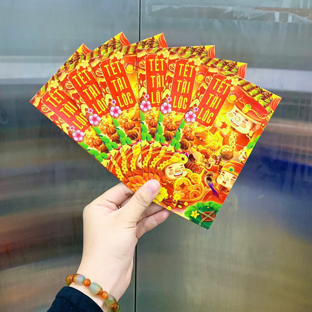 Combo 100 Bao Lì Xì Tết Bính Ngọ 2026 Khách Chọn Tối Đa 10 Mẫu