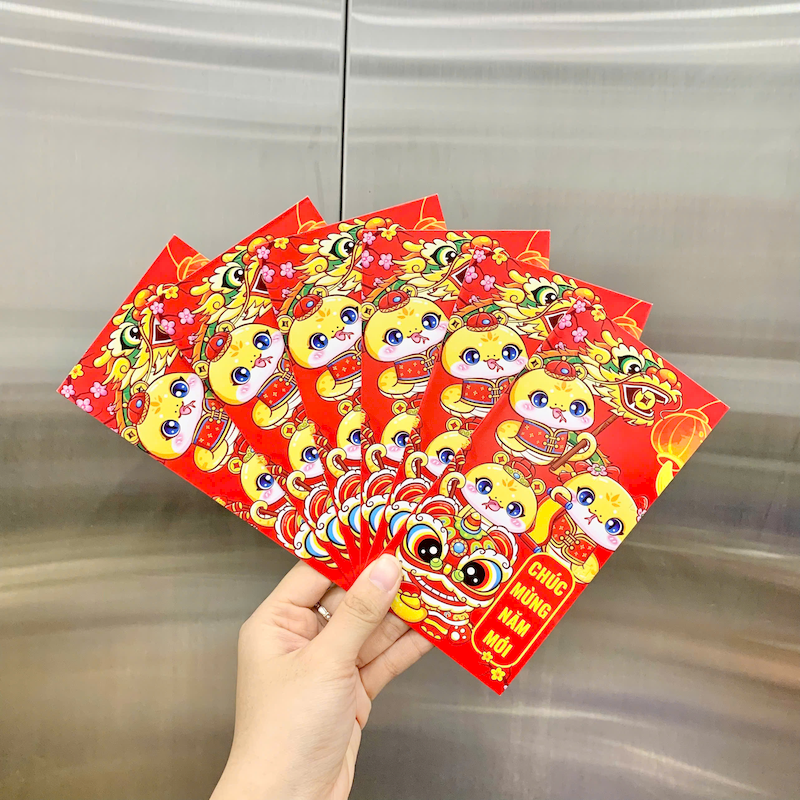 Combo 50 Bao Lì Xì Tết Ất Tỵ 2025