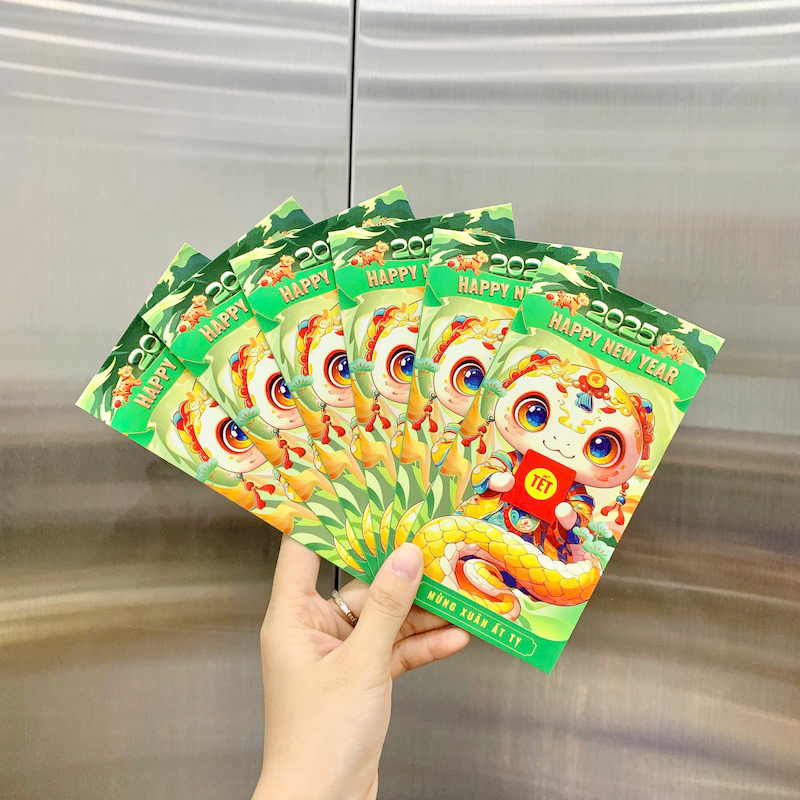 Combo 50 Bao Lì Xì Tết Ất Tỵ 2025