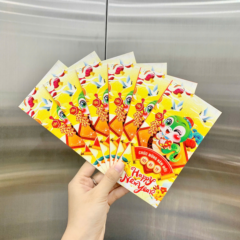 Combo 50 Bao Lì Xì Tết Ất Tỵ 2025