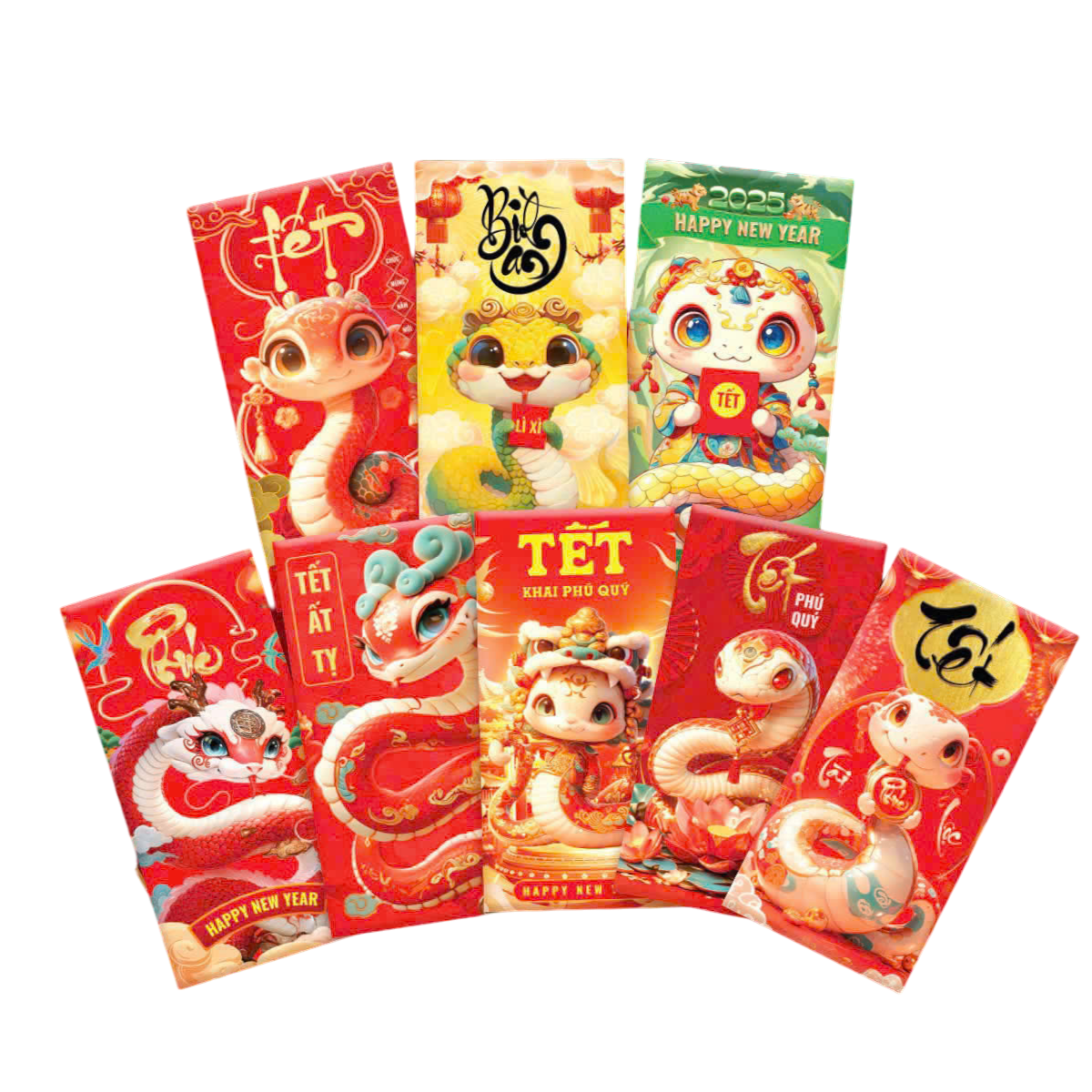 Combo 50 Bao Lì Xì Tết Ất Tỵ 2025 – một lựa chọn đáng tham khảo trong Quà tặng, phụ kiện