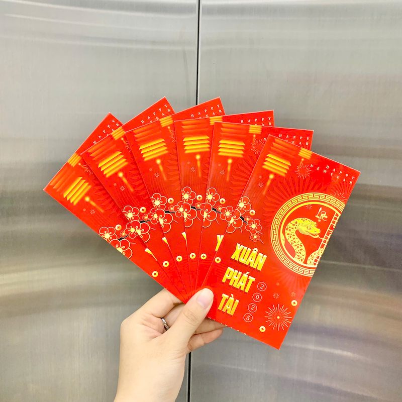 Combo 50 Bao Lì Xì Tết Ất Tỵ 2025