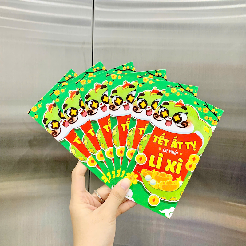 Combo 50 Bao Lì Xì Tết Ất Tỵ 2025