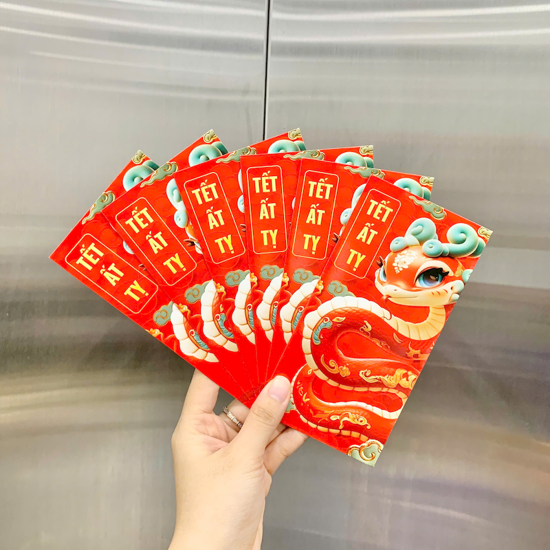 Combo 50 Bao Lì Xì Tết Ất Tỵ 2025
