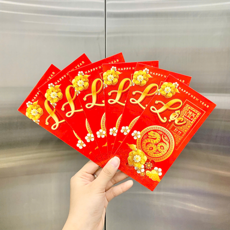 Combo 50 Bao Lì Xì Tết Ất Tỵ 2025