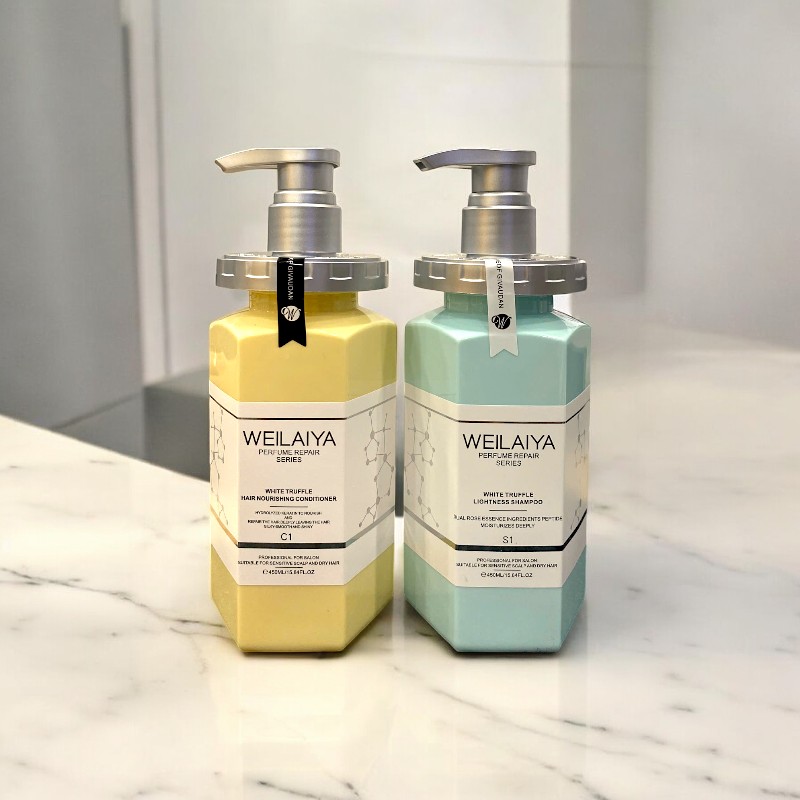Combo Dầu Gội Xả Phục Hồi Hương Nước Hoa Weilaiya Perfume Repair Series 450ml Tặng Set Gội Xả Mini