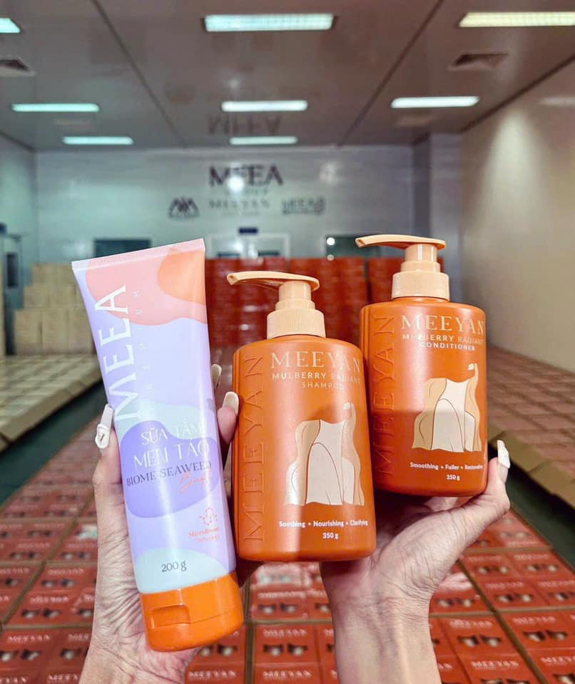 Combo Dầu Gội Xả MEEYAN Mulberry Radiant Chiết Xuất Rễ Dâu Tằm 350g x 2