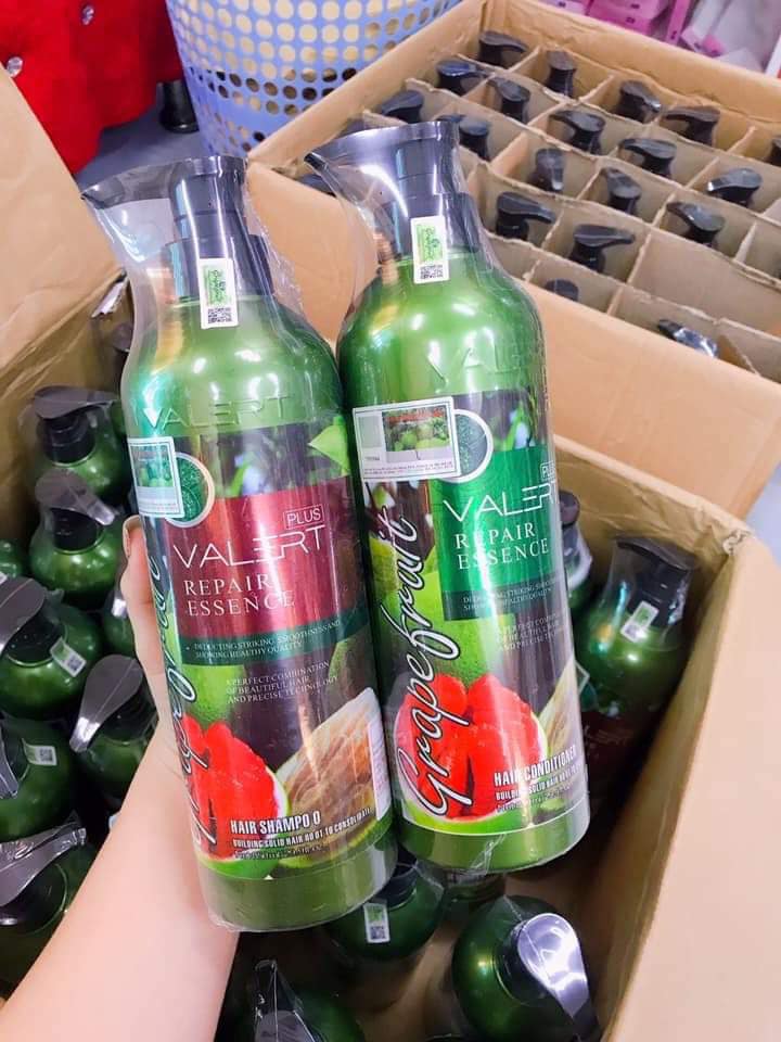 Combo dầu gội xả bưởi VALERT Grapefruit Repair Essence 2 x 850ml