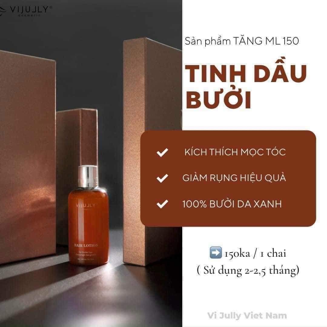 Combo Dầu Gội Xả Xịt Bưởi Vijully Phiên Bản Mới