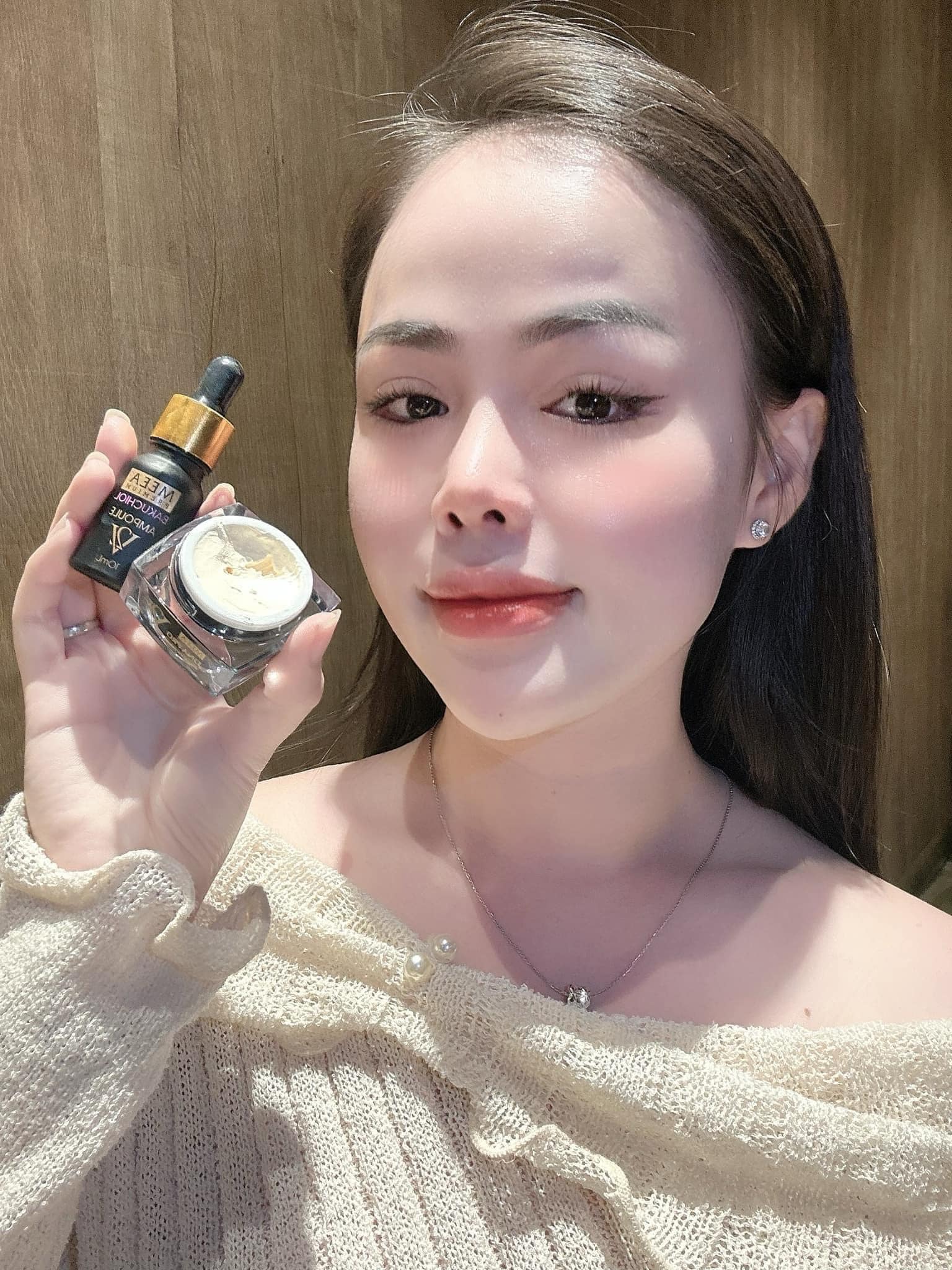 Combo dưỡng da mini Meea Premium DNA Pro Collagen Cream V2 10g + Bakuchiol Ampoule V2 10ml
