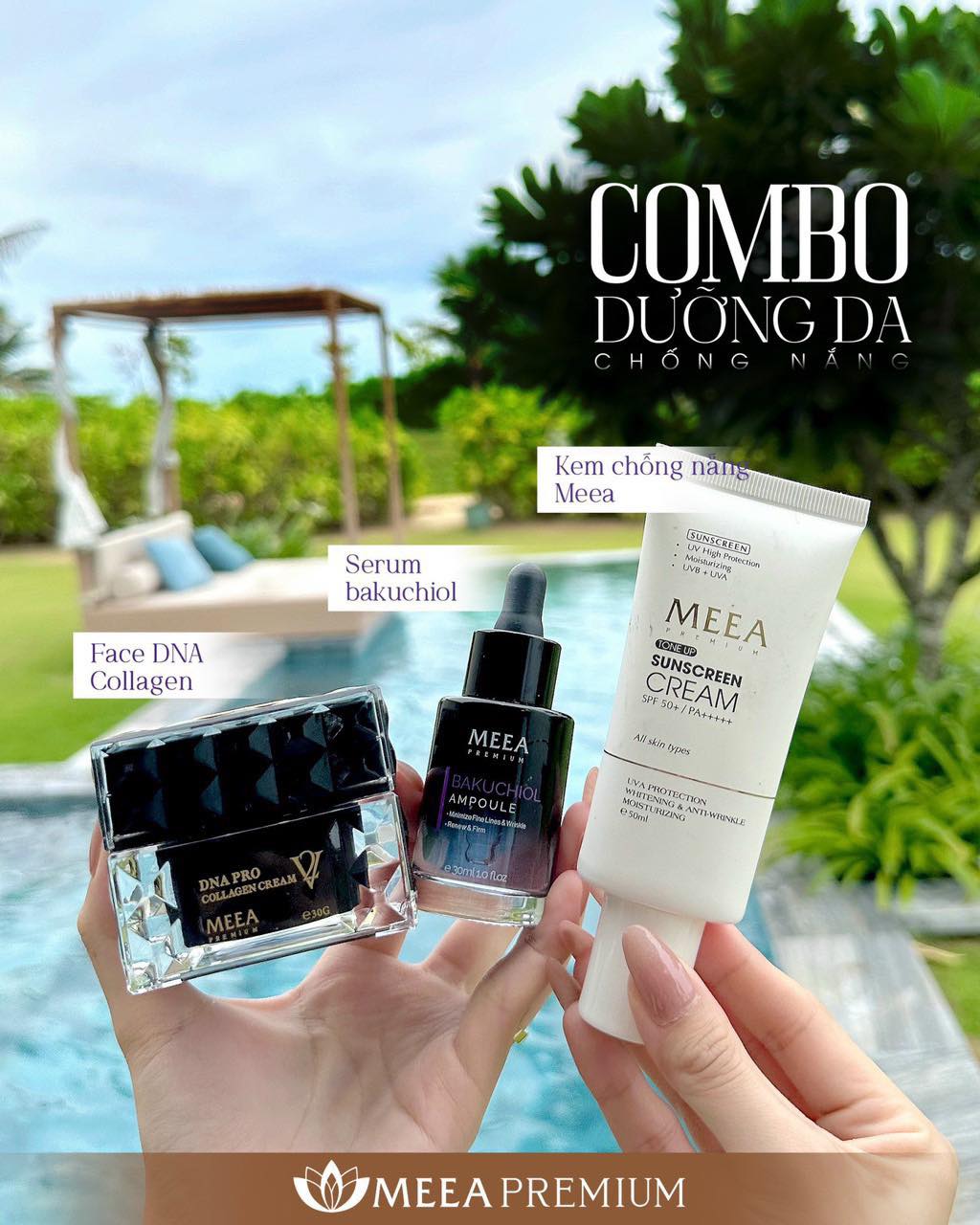 Thiết kế đồng bộ của combo Meea Premium