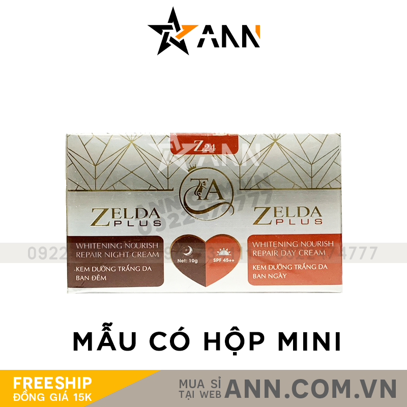 Combo Face Zelda Plus Mini Ngày Đêm Mẫu Hộp 2 hũ 10g
