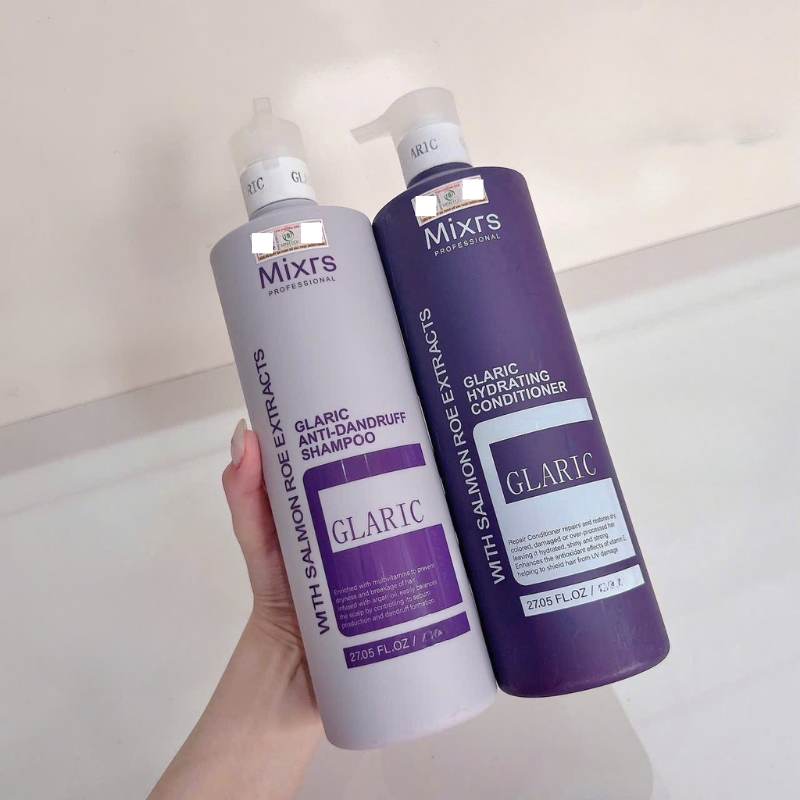 Combo Gội Xả Mixrs Glaric Màu Tím 500ml