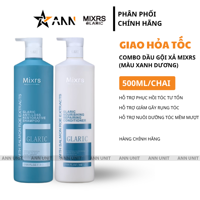 Dầu Gội Xả MIXRS GLARIC Màu
