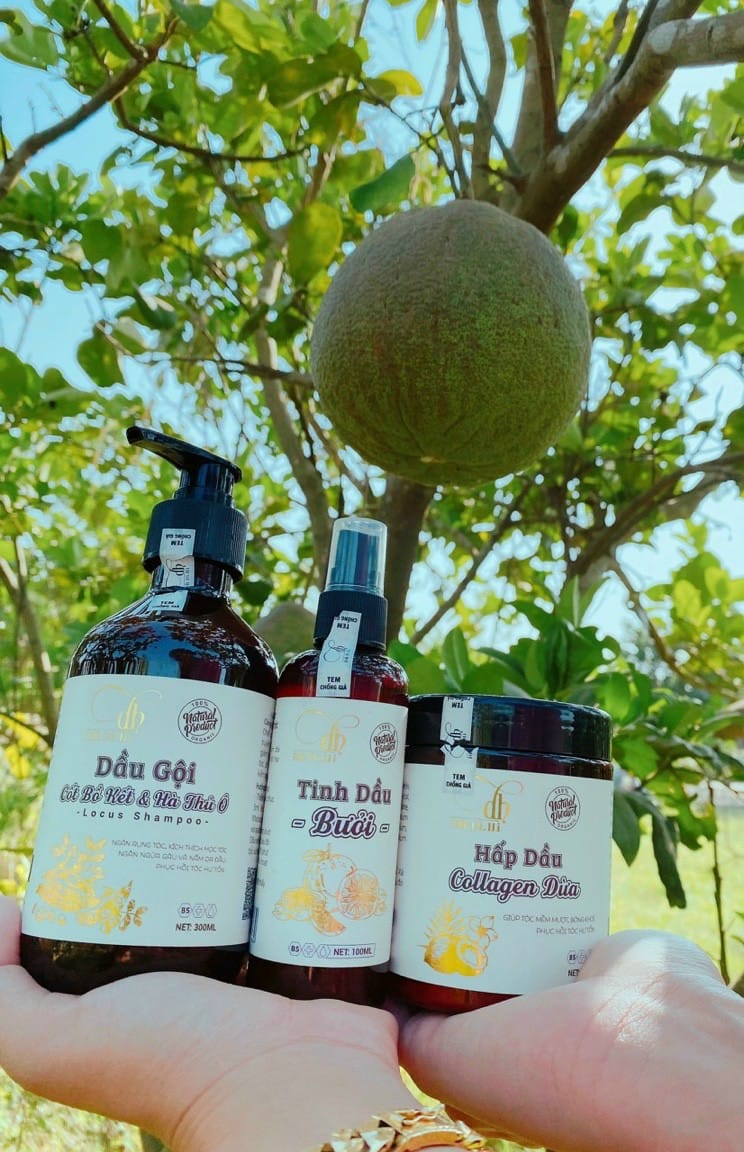 Combo Gội Xả Xịt Bồ Kết Bưởi Dừa Dr Di Hi