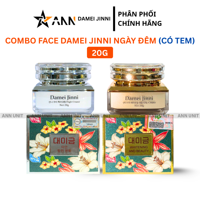 Bộ kem ngày và kem đêm Damei Jinni 20g có tem