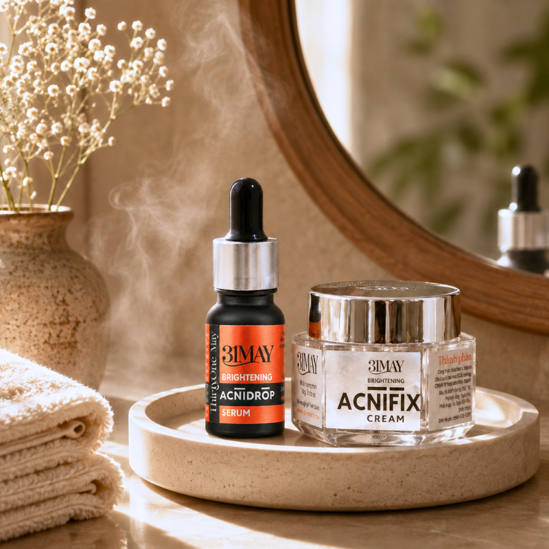 Combo Kem Mụn 31may Acnifix 10g & Serum Mụn 31may Acnidrop 10ml - Mỹ Phẩm Thirty One May