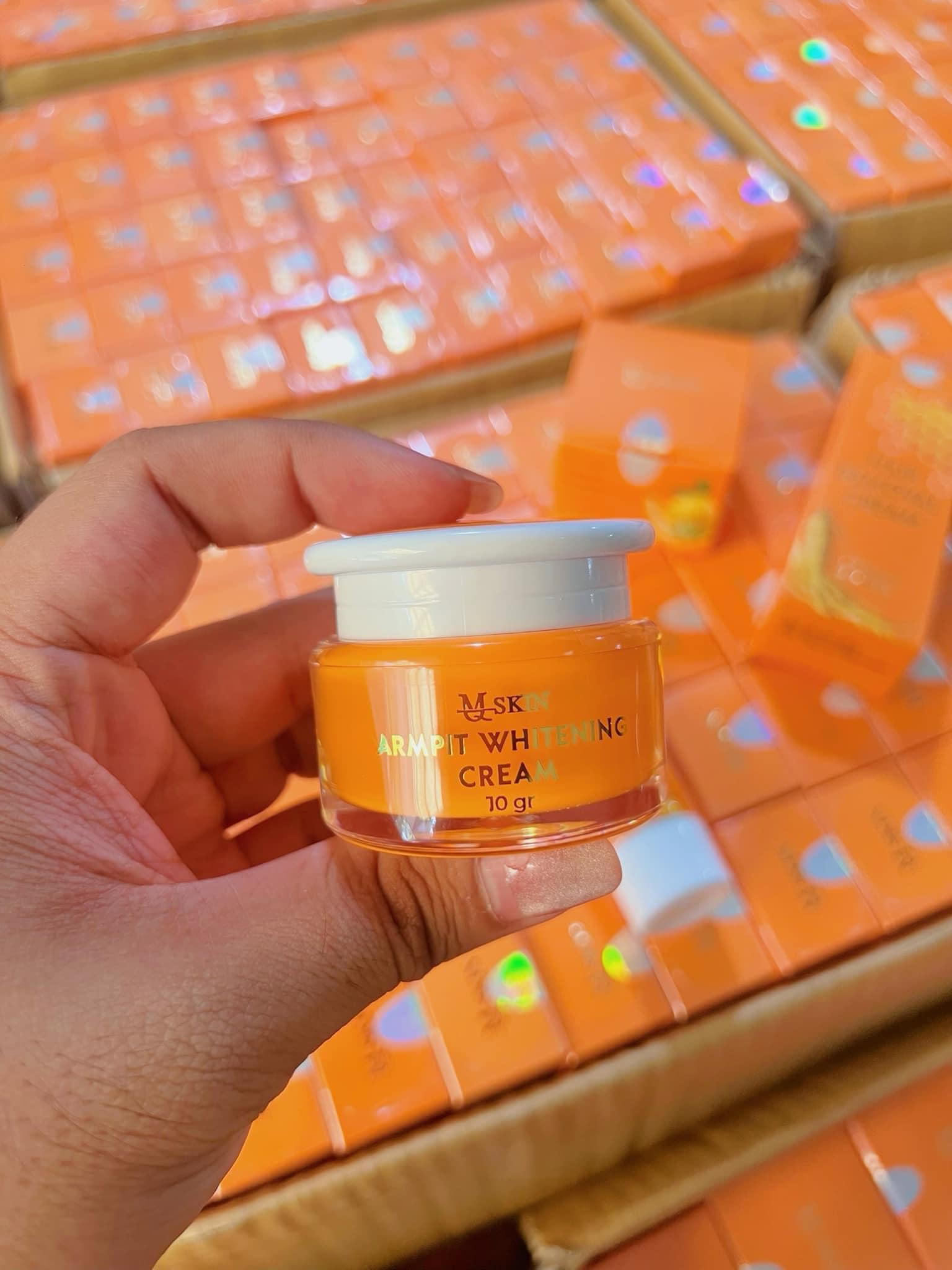 Combo Kem Tẩy Lông + Kem Thâm Nách MQ Skin Sâm Chanh Mật