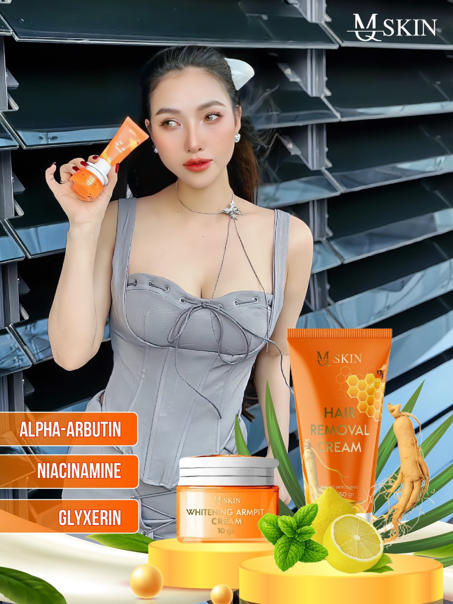 Bộ đôi kem tẩy lông 50g và kem thâm nách 10g