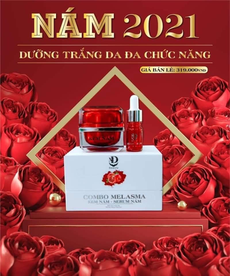 Hình ảnh thiết kế nhận diện dòng Nám 2021 tông đỏ
