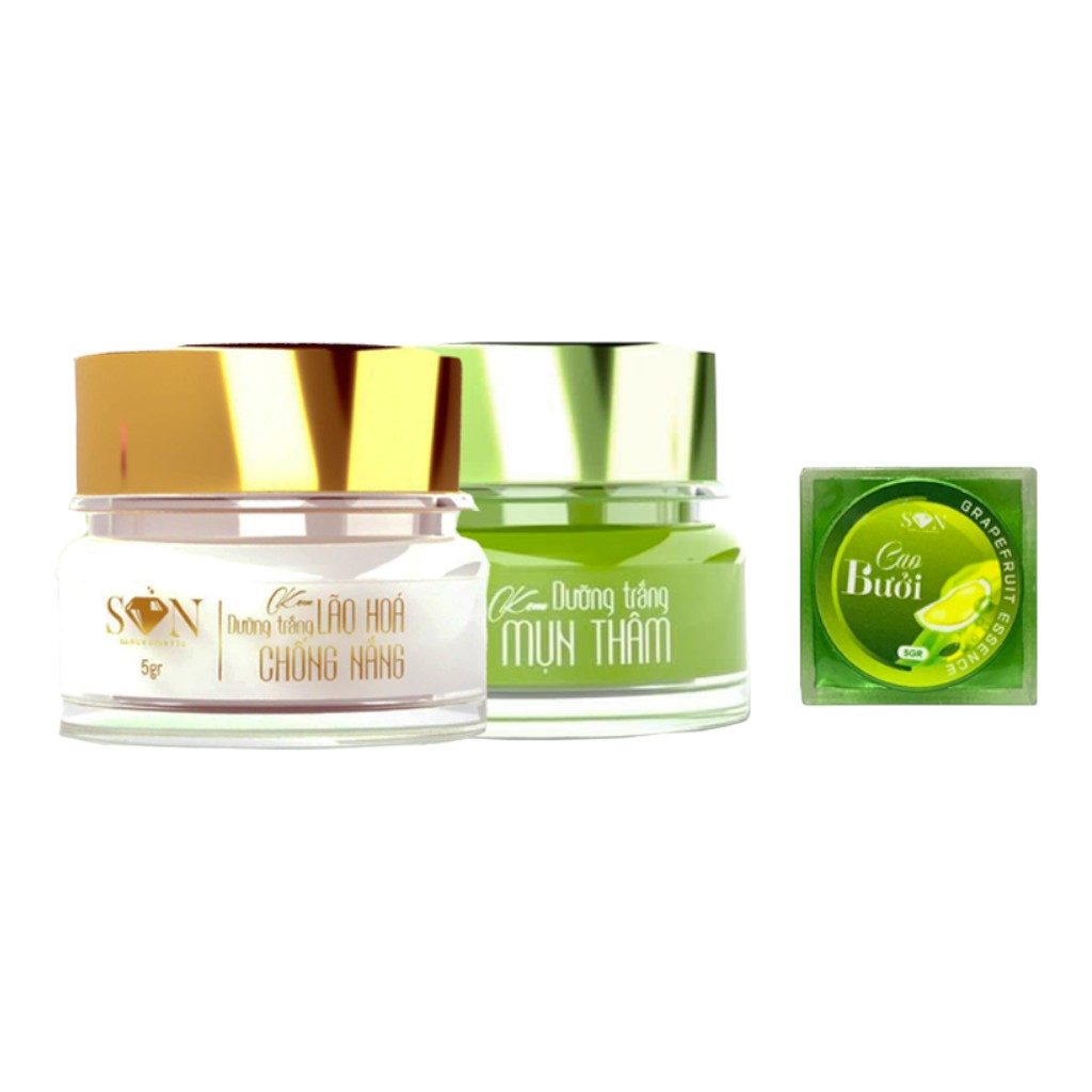 Combo Mụn Thâm Trắng Xanh Son Cosmetic Tặng Cao Bưởi phù hợp để tham khảo khi chọn Kem giảm mụn thâm