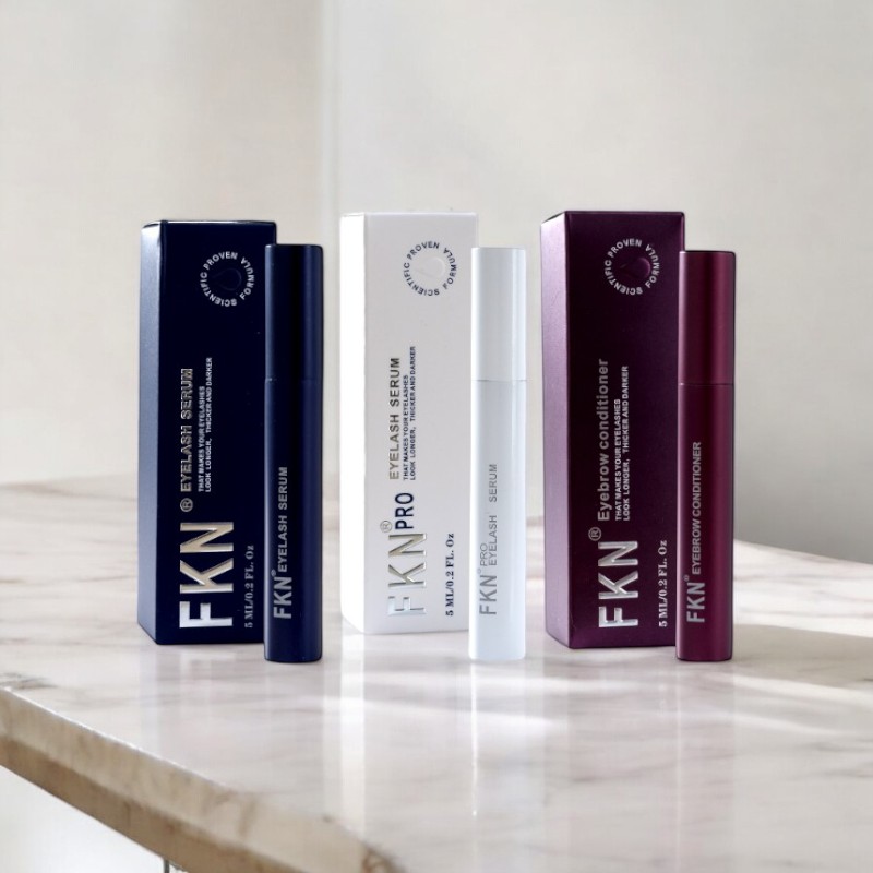 Thiết kế thân thon gọn của các chai serum