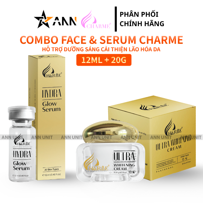 Bộ combo gồm serum Hydra Glow và kem Ultra Whitening