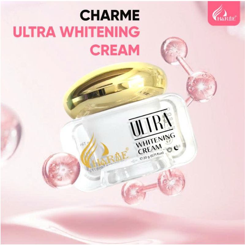 Combo Kem Face Charme Ultra Whitening 20g Và Serum Hydra Glow Charme 12ml