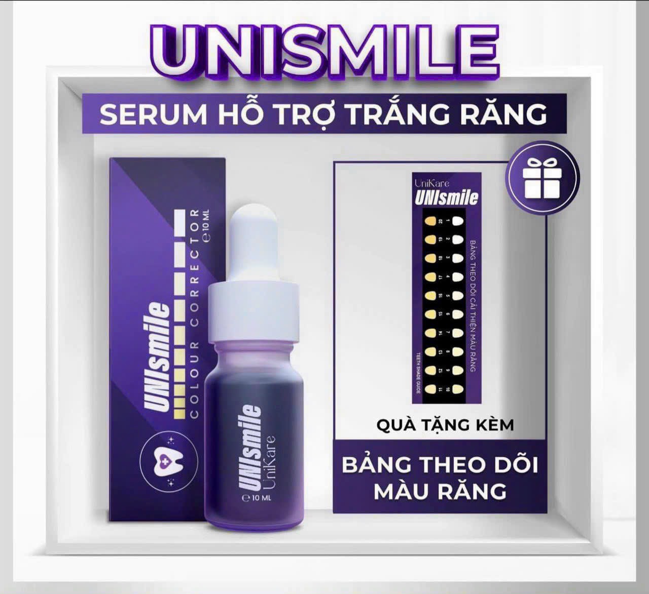 Combo Serum Trắng Răng Unismile + Serum Hơi Thở Thơm Mát Unisweet 10ml