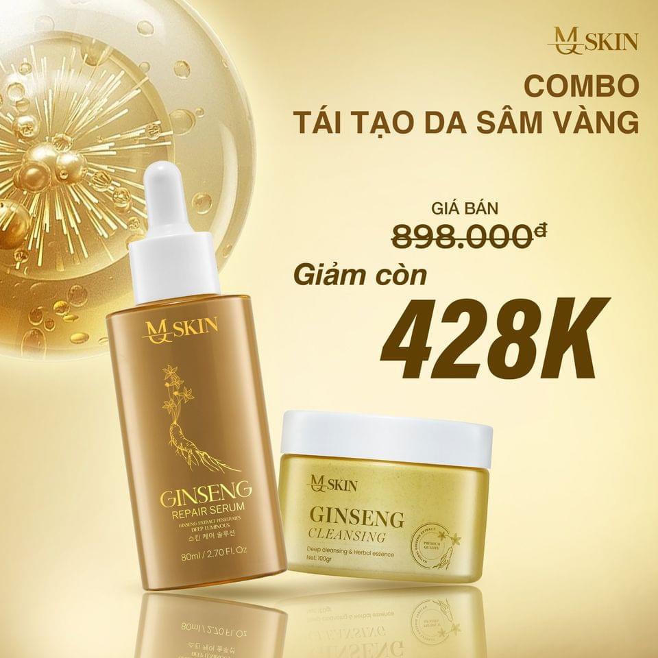 Combo Tái Tạo Sâm Vàng MQ Skin