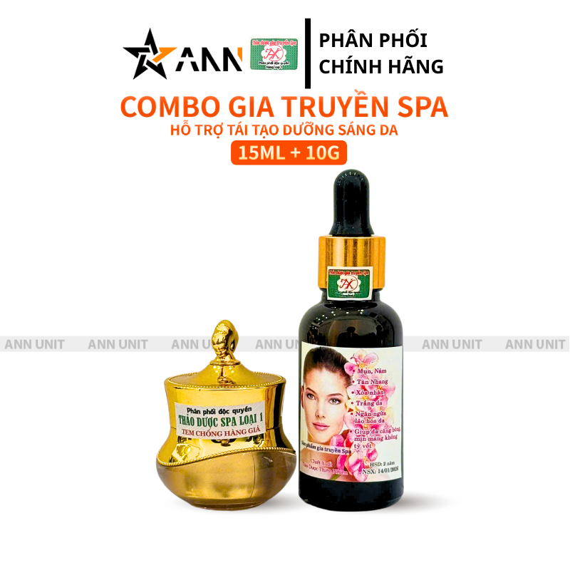 Bộ đôi kem face 10g và serum 15ml trong combo phiên bản mới