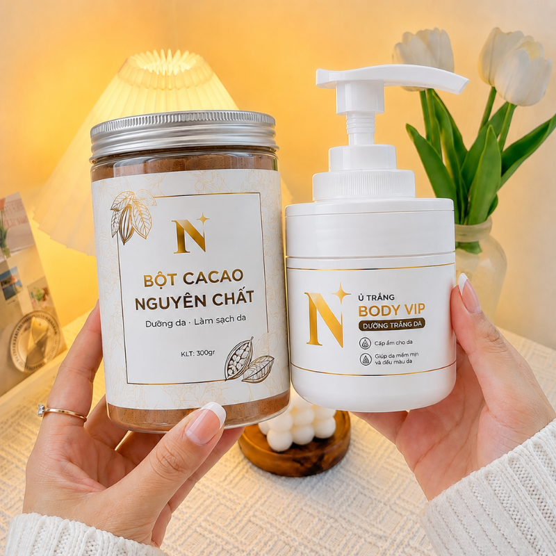 Hai hũ sản phẩm riêng biệt trong combo 300g