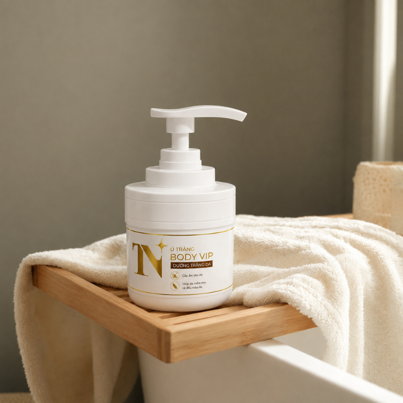 Combo Ủ Trắng Da Đông Anh 300g - Ủ Trắng Body Vip 300g + Bột Ca Cao Nguyên Chất 300g