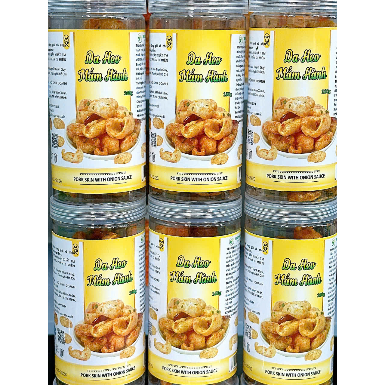 Da Heo Mắm Hành 160g Hộp