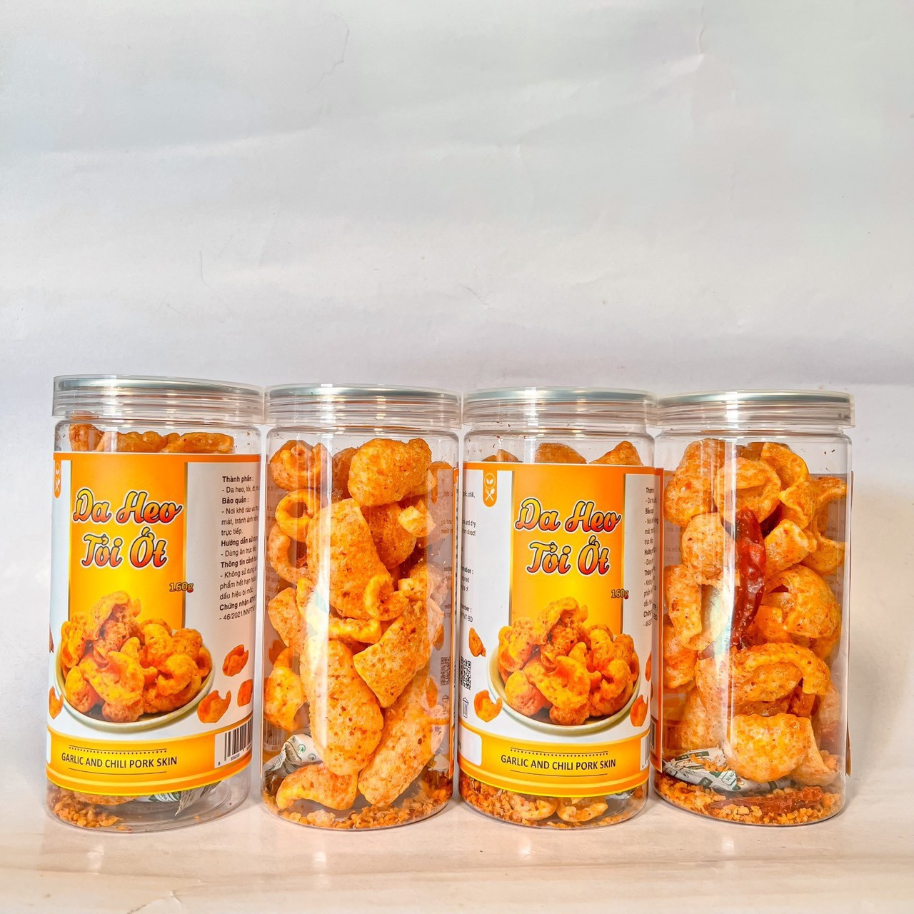 Da Heo Tỏi Ớt 160g Hộp