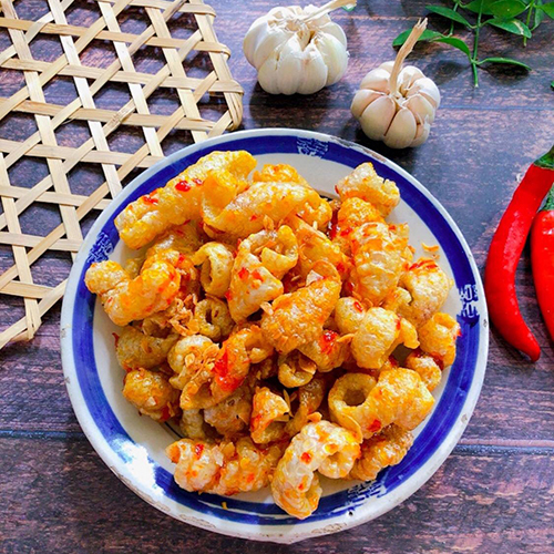 Da heo tỏi ớt dùng trực tiếp sau khi mở hộp