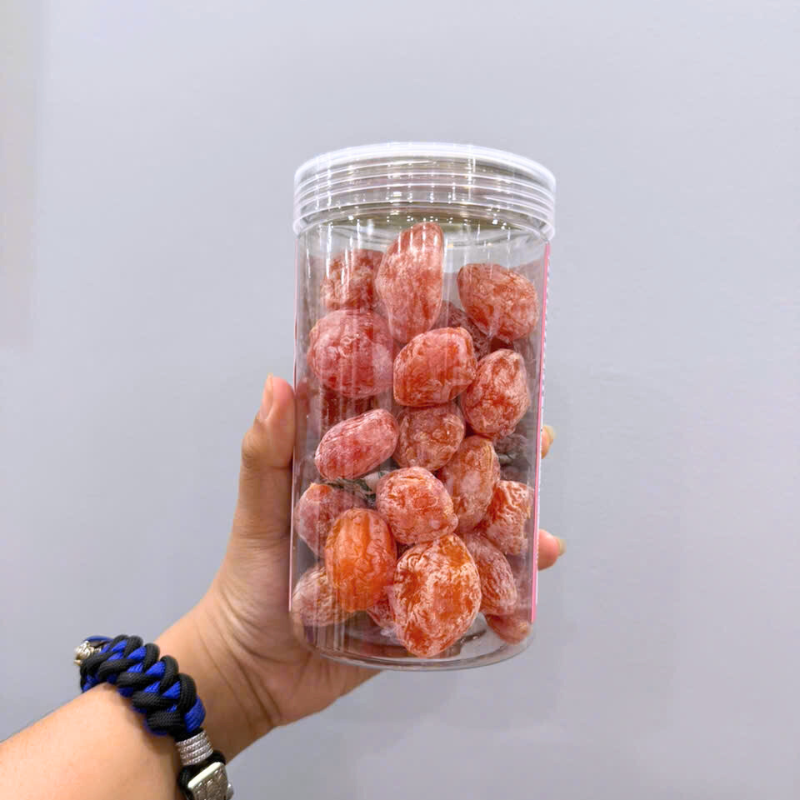 Ô Mai Đào Hồng 500g Hộp Pet