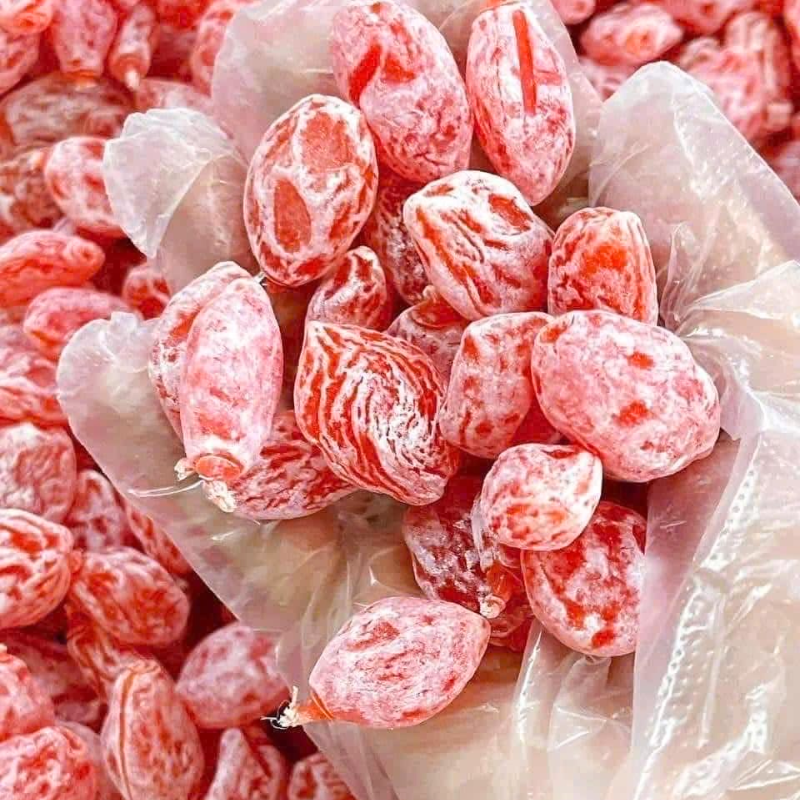 Ô Mai Đào Hồng 500g Hộp Pet
