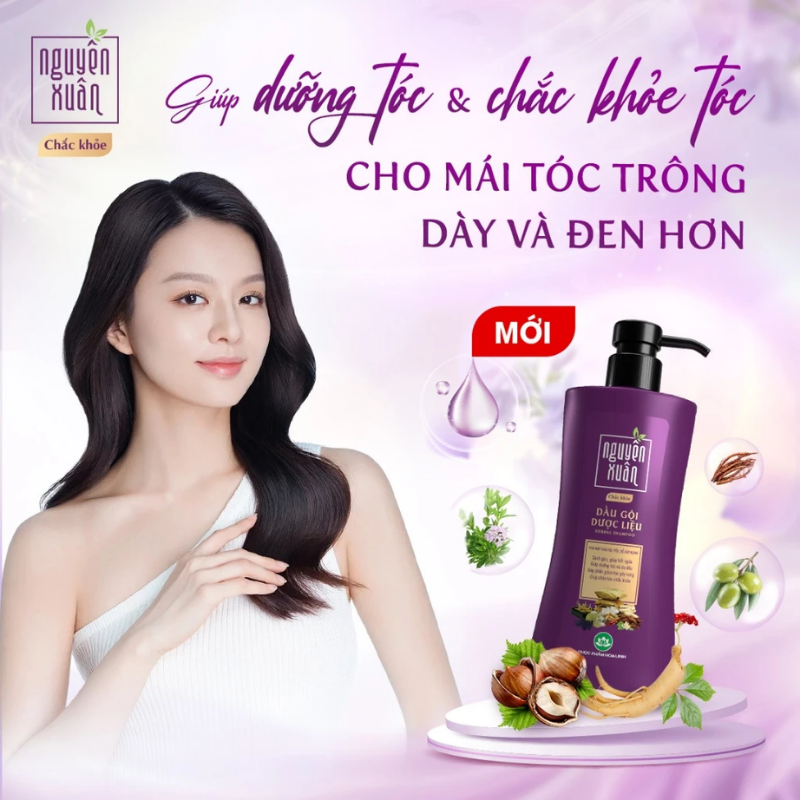 Hình sản phẩm gắn với nhu cầu tóc trông dày và đen hơn