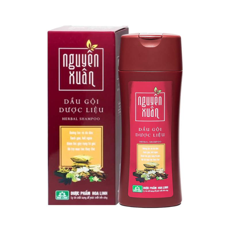 Dầu Gội Dược Liệu Nguyên Xuân Cho Tóc Thường 275ml - Màu Đỏ phù hợp để tham khảo khi chọn gội nguyên xuân