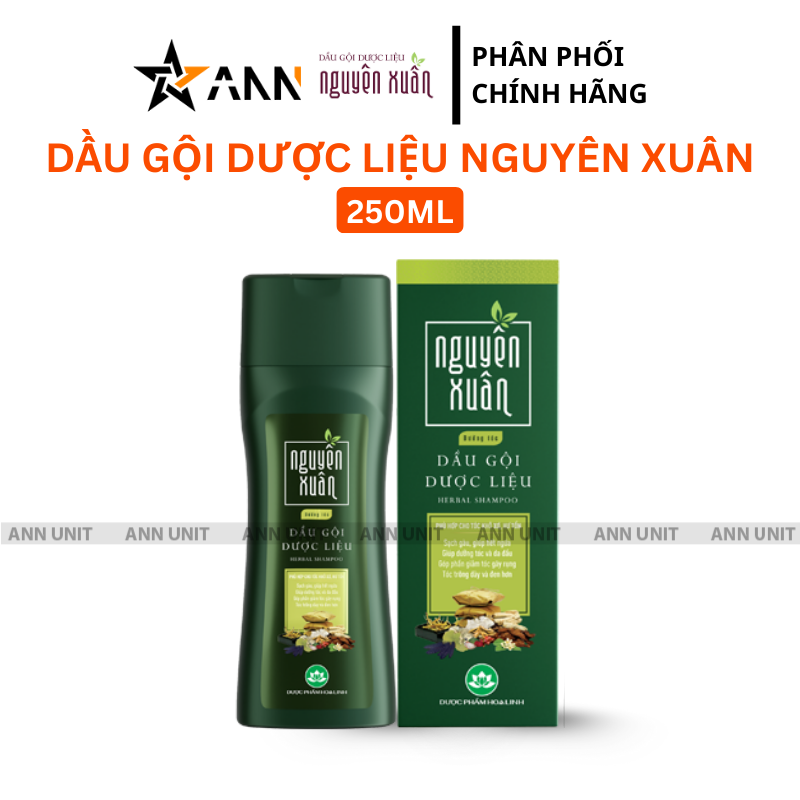 Dầu Gội Dược Liệu Nguyên Xuân Dưỡng Tóc Xanh Rêu 260g