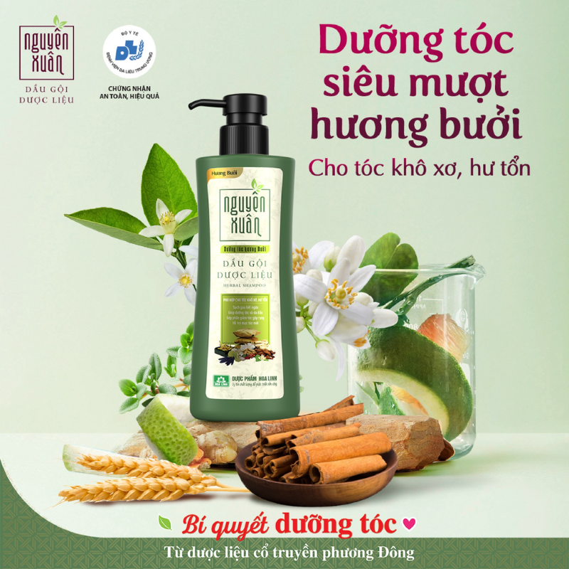 Hình ảnh giới thiệu dòng dưỡng tóc hương bưởi